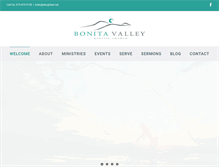 Tablet Screenshot of bonitavalleychurch.com